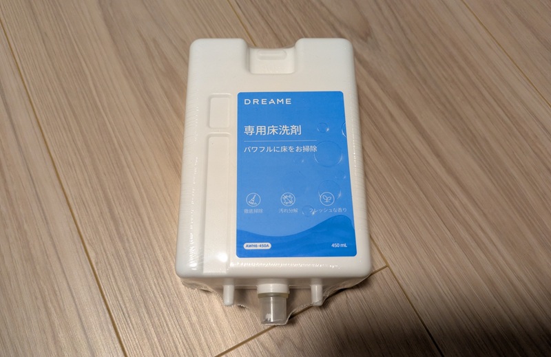 【メリット・良かった所➂】洗剤でも掃除をしてくれるので、フローリングがいつもぴかぴか